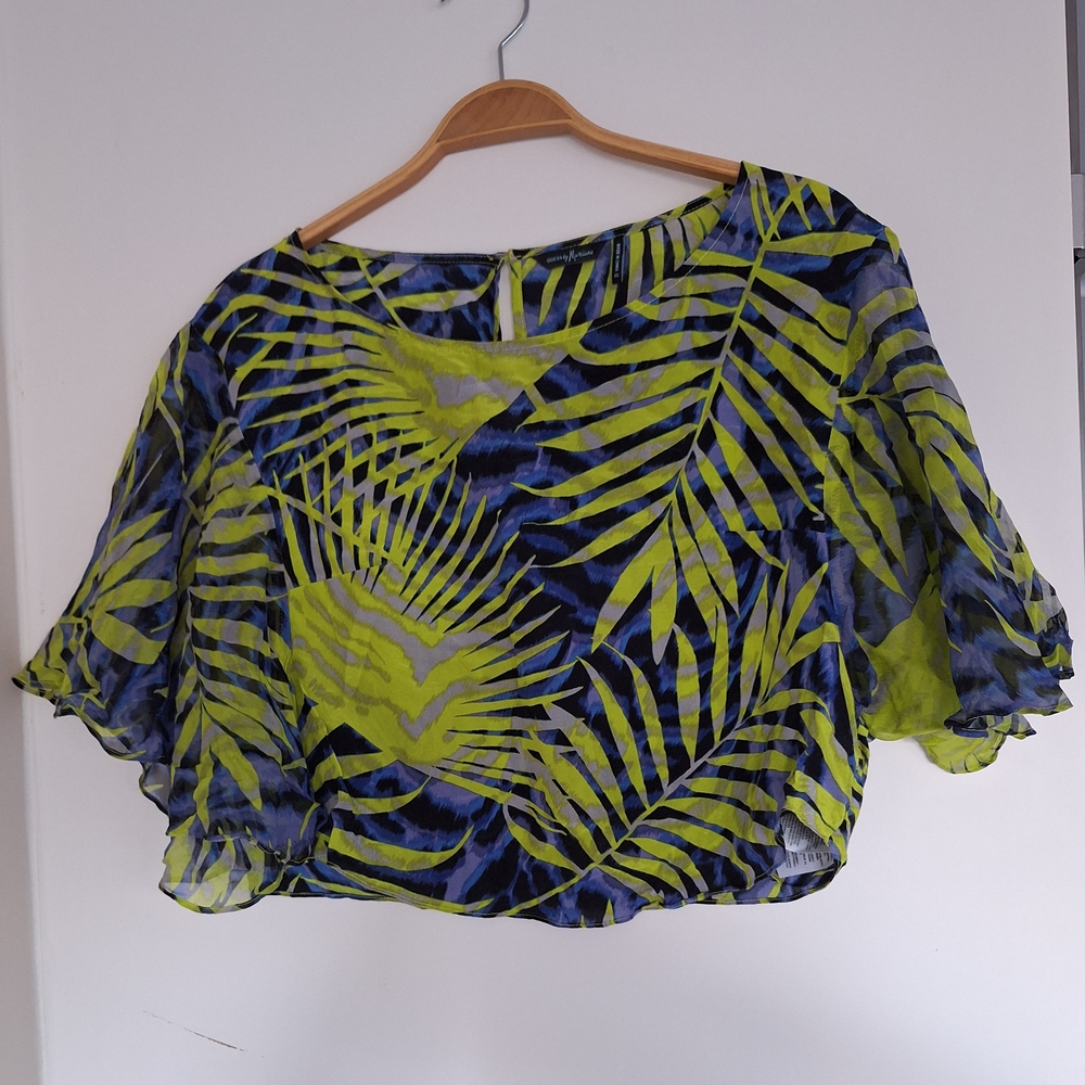 Guess By Marciano 100% Sheer Silk Top